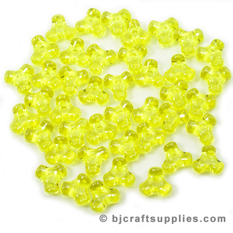 Propeller Beads - Plastic Tri Beads