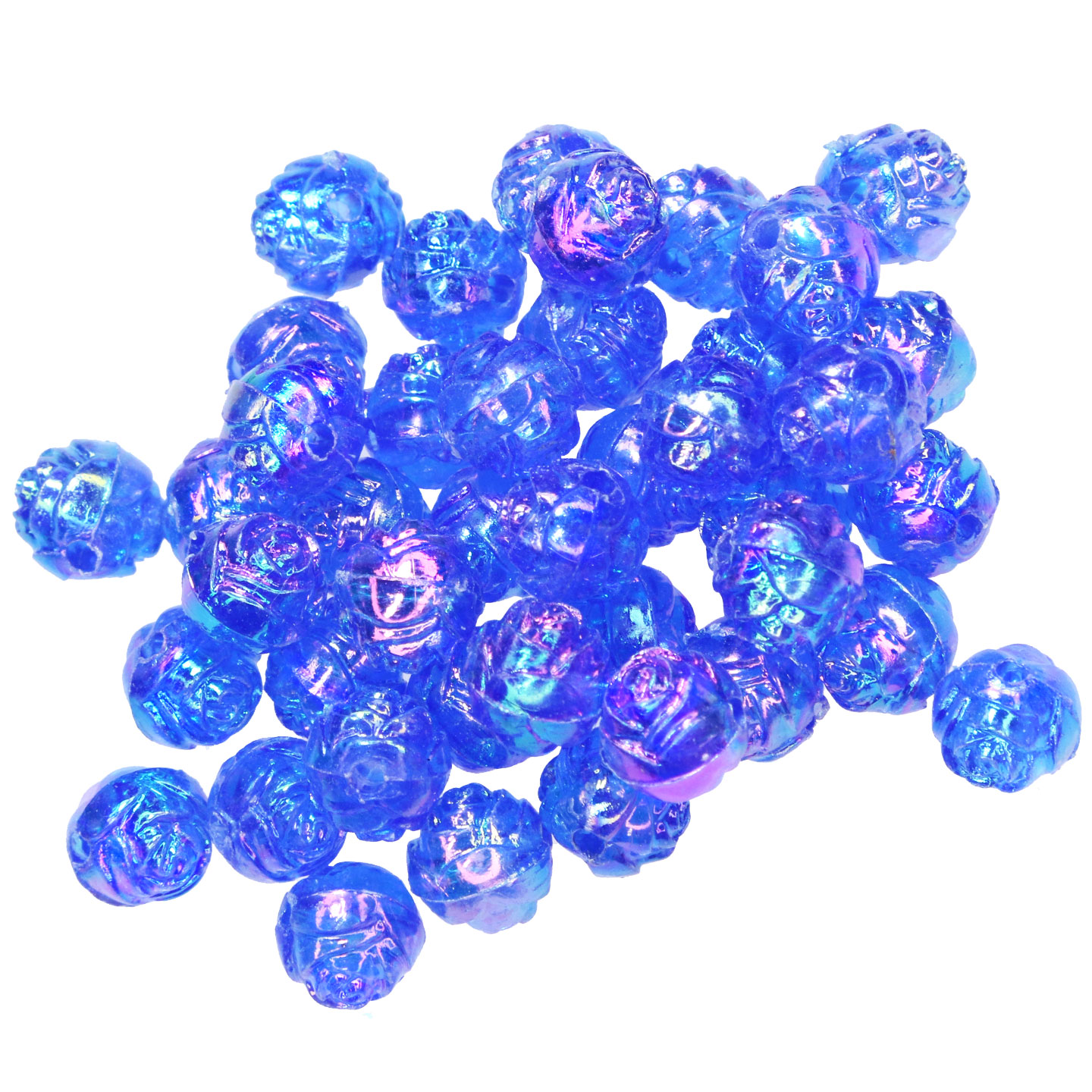 AB Beads - Rosebud Flower Beads