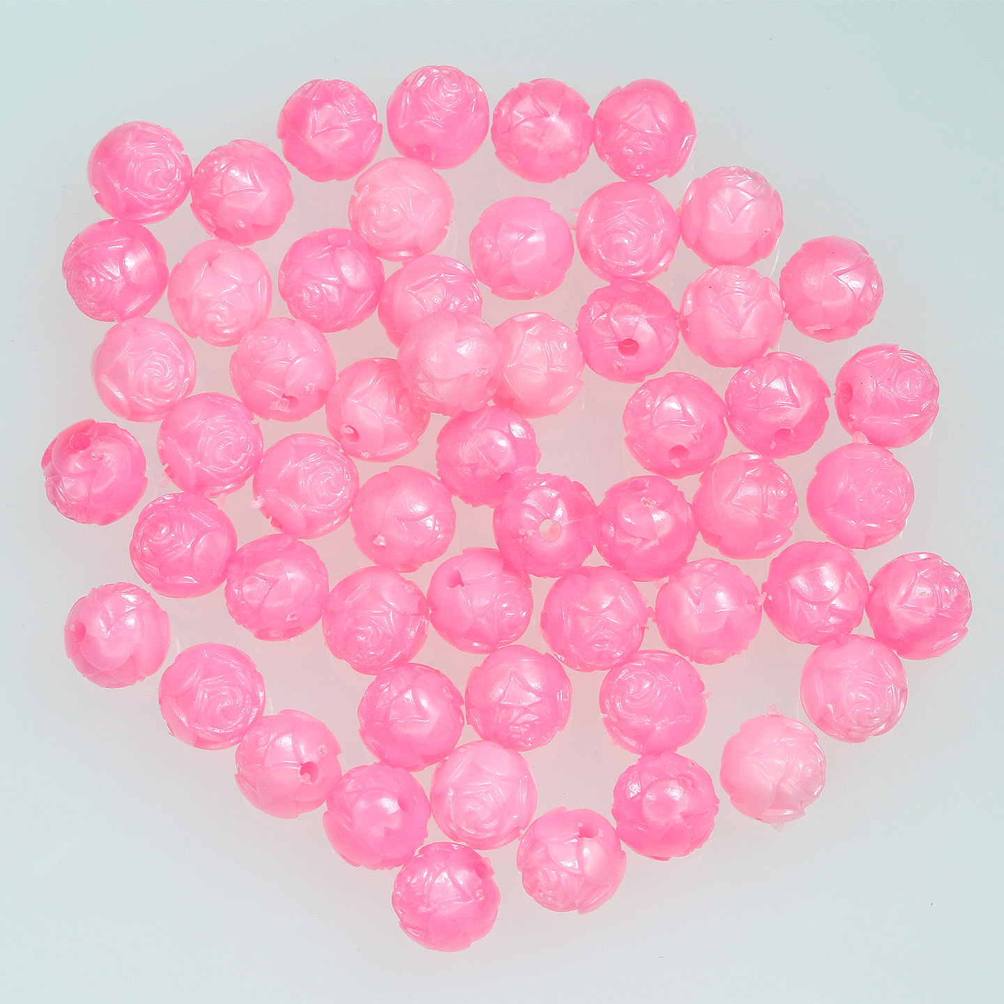 AB Beads - Rosebud Flower Beads - Rose Beads