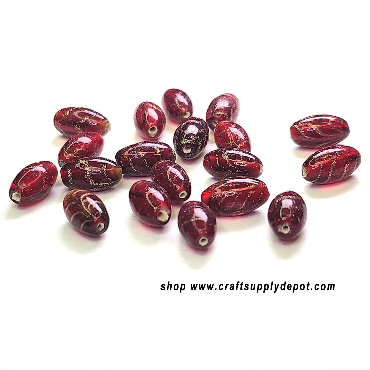 Glass Beads - Oblong Glass Beads - Glasswork Beads