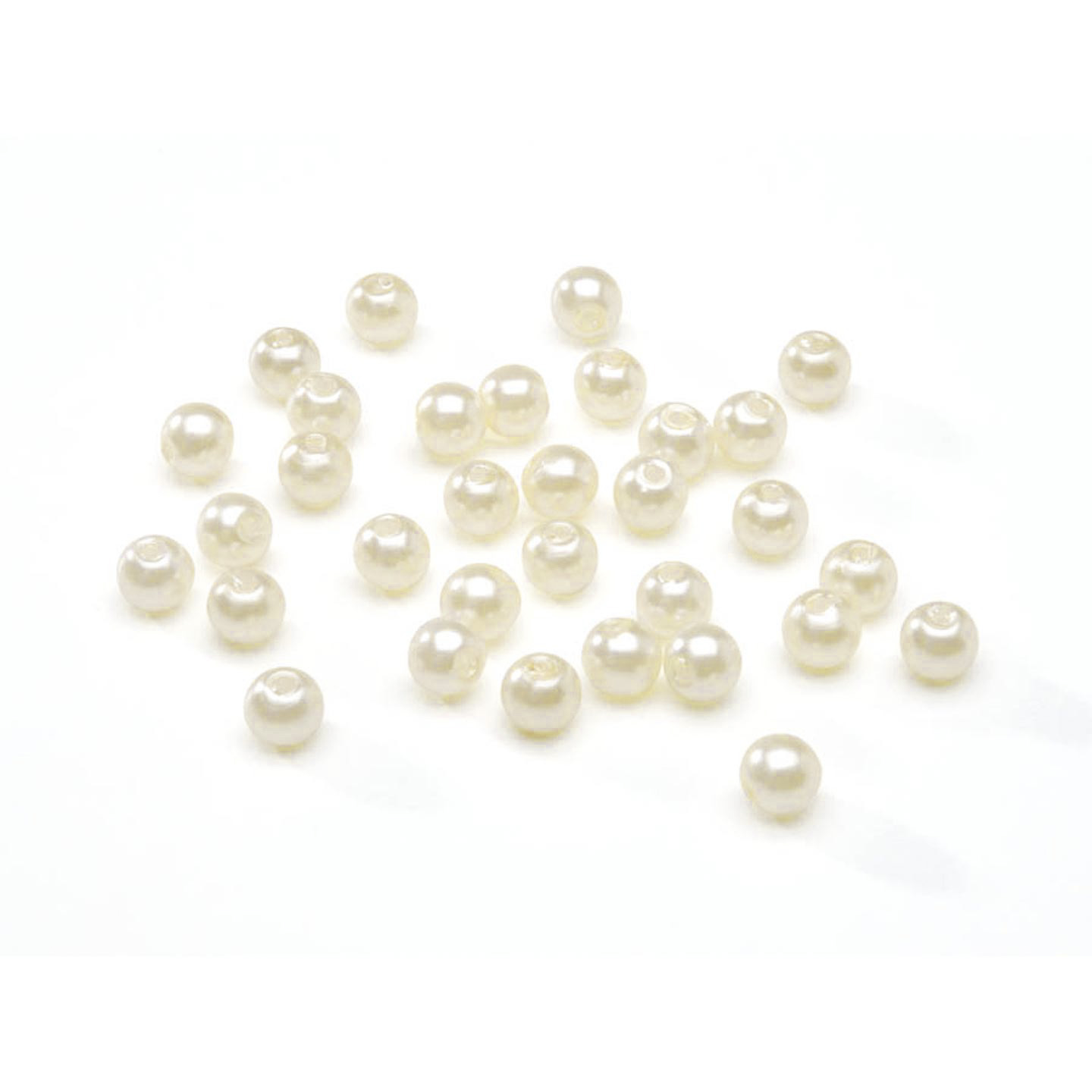 Pearl Beads - Round Beads - Round Pearls - White Pearls - Loose Pearl Beads