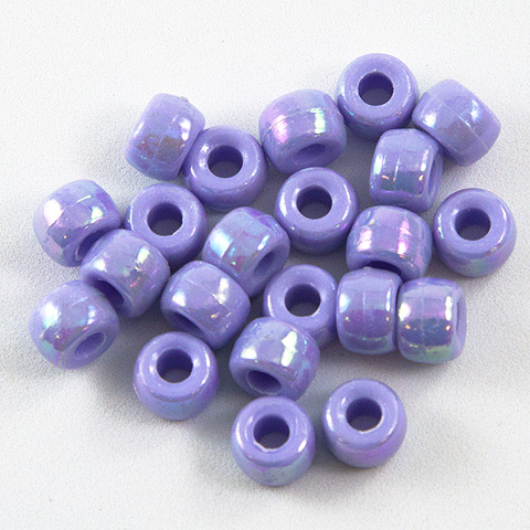AB Pony Beads - Iridescent Pony Beads