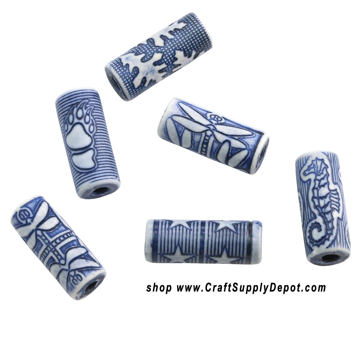 Porcelain Beads - Ceramic Beads for Jewelry Making
