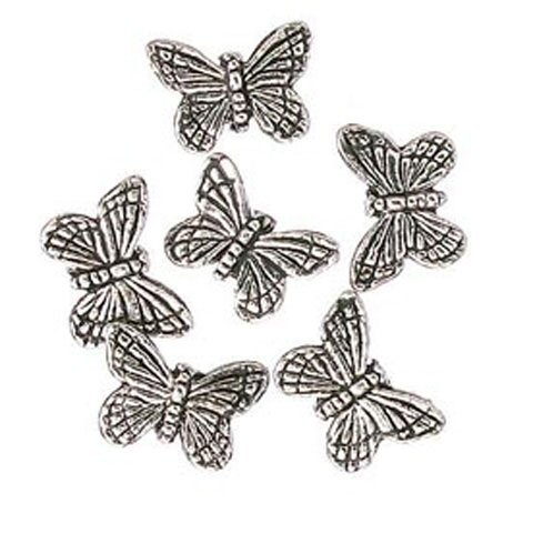 Metal Butterfly Beads