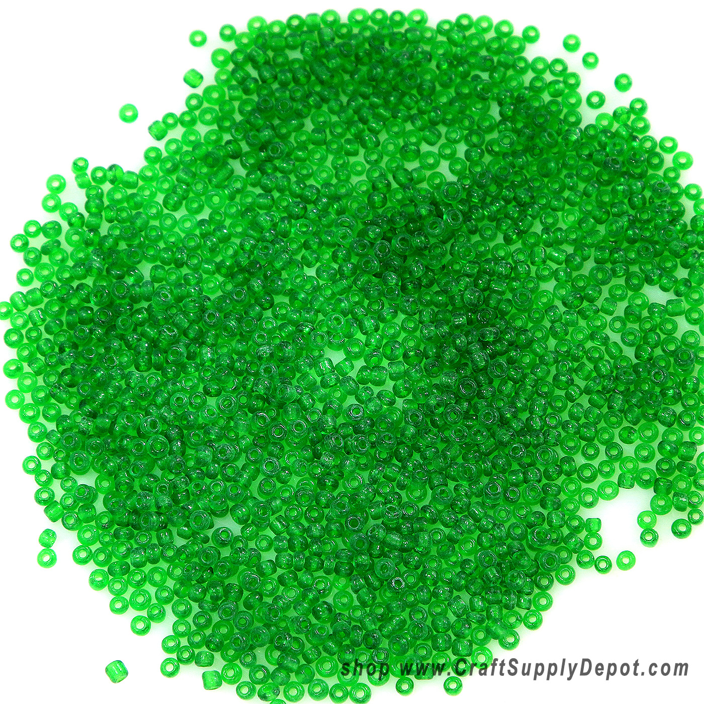 10/0 Seed Beads - Green Seed Beads