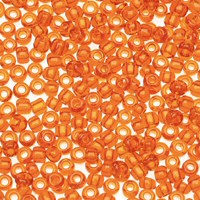Translucent Orange Seed Beads