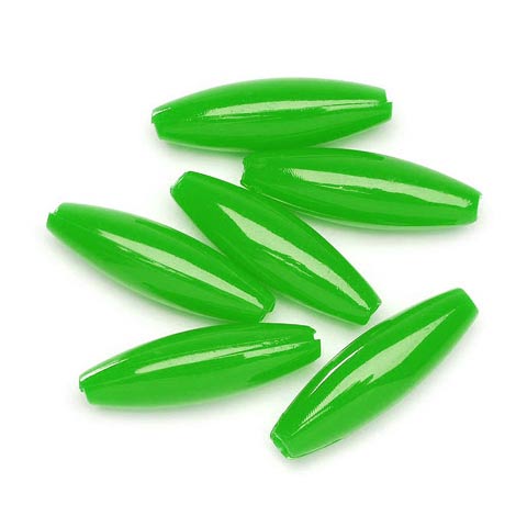 Rice Beads - Oval Beads - Plastic Spaghetti Beads