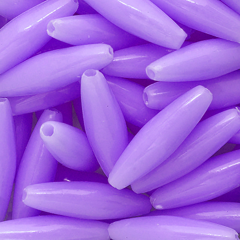Rice Beads - Oval Beads - Plastic Spaghetti Beads