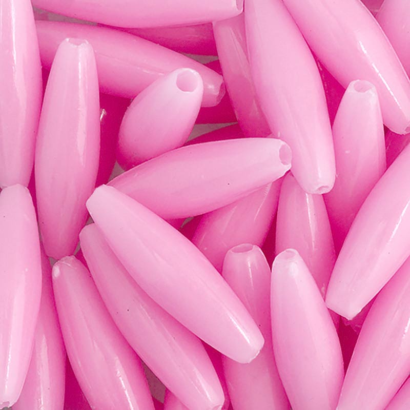 Rice Beads - Oval Beads - Plastic Spaghetti Beads