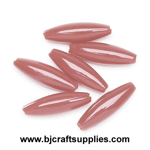 Rice Beads - Oval Beads - Plastic Spaghetti Beads