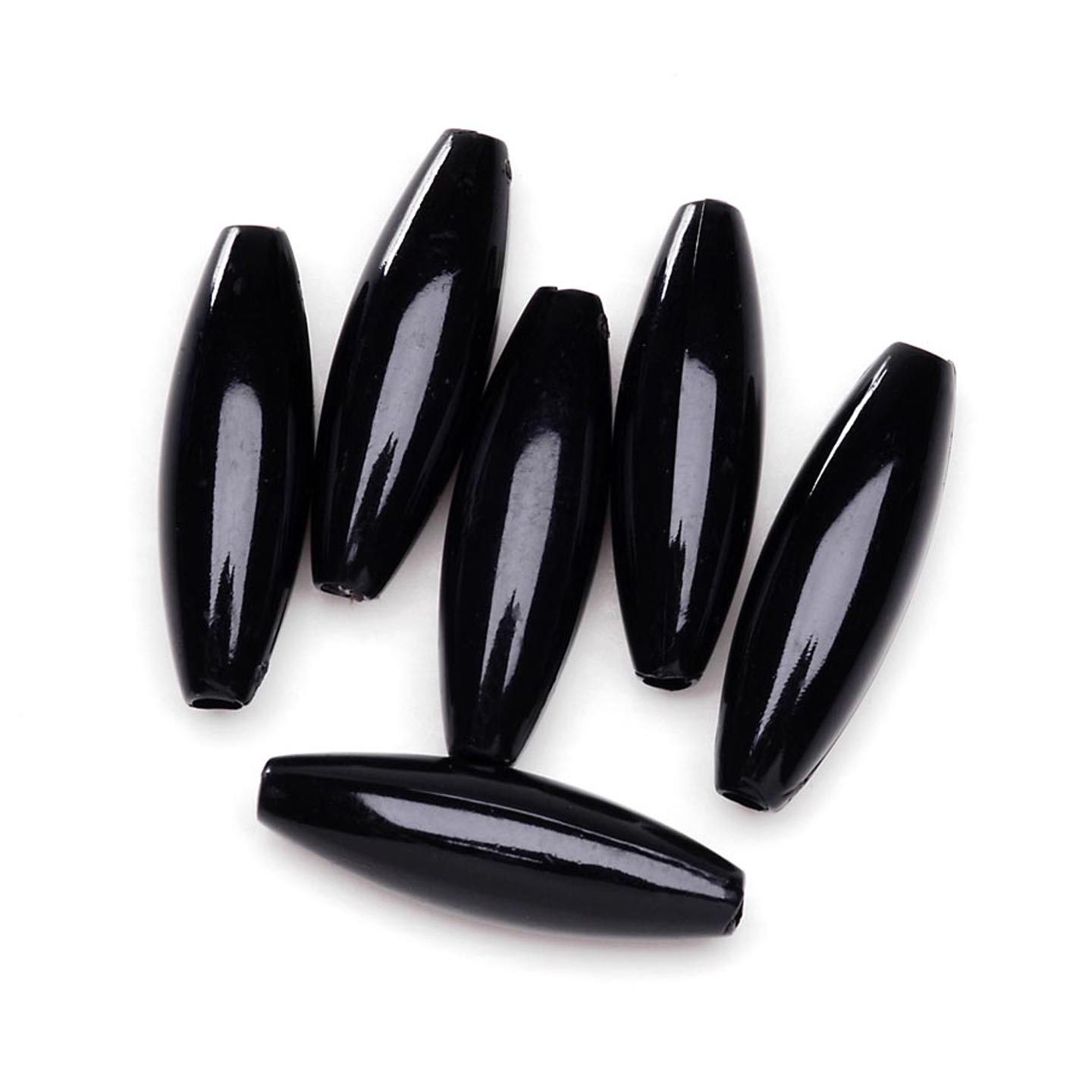 Rice Beads - Oval Beads - Plastic Spaghetti Beads