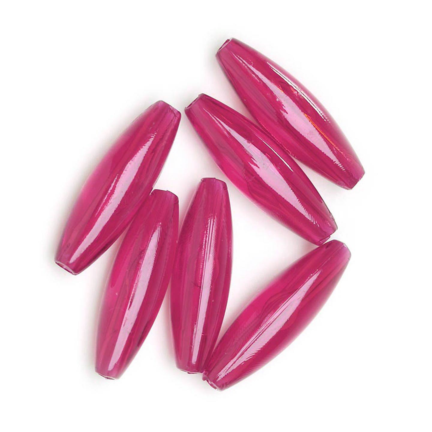 Rice Beads - Oval Beads - Plastic Spaghetti Beads