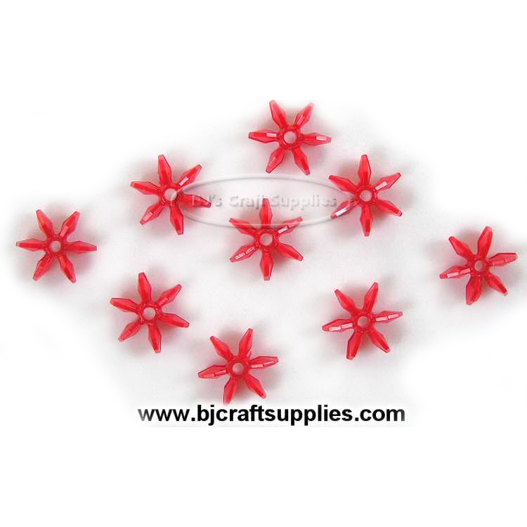 12mm Starflake Beads - Sunburst Beads - Starburst Beads - Ferris Wheel Beads - Paddlewheel Beads