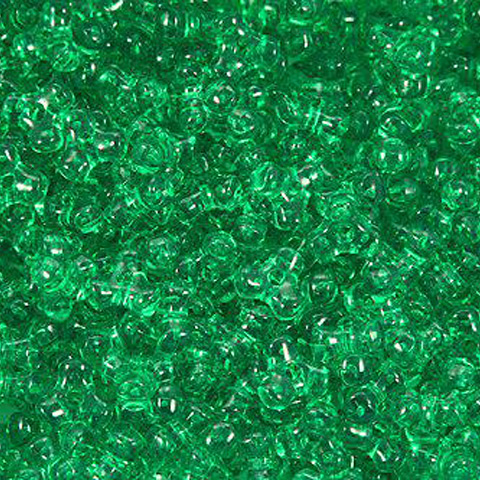 Transparent Green Tri Beads - Plastic Tri Beads - Propeller Beads