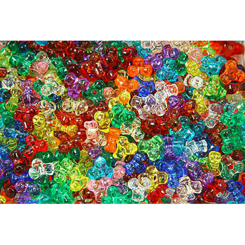Propeller Beads - Plastic Tri Beads