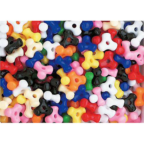 Propeller Beads - Plastic Tri Beads