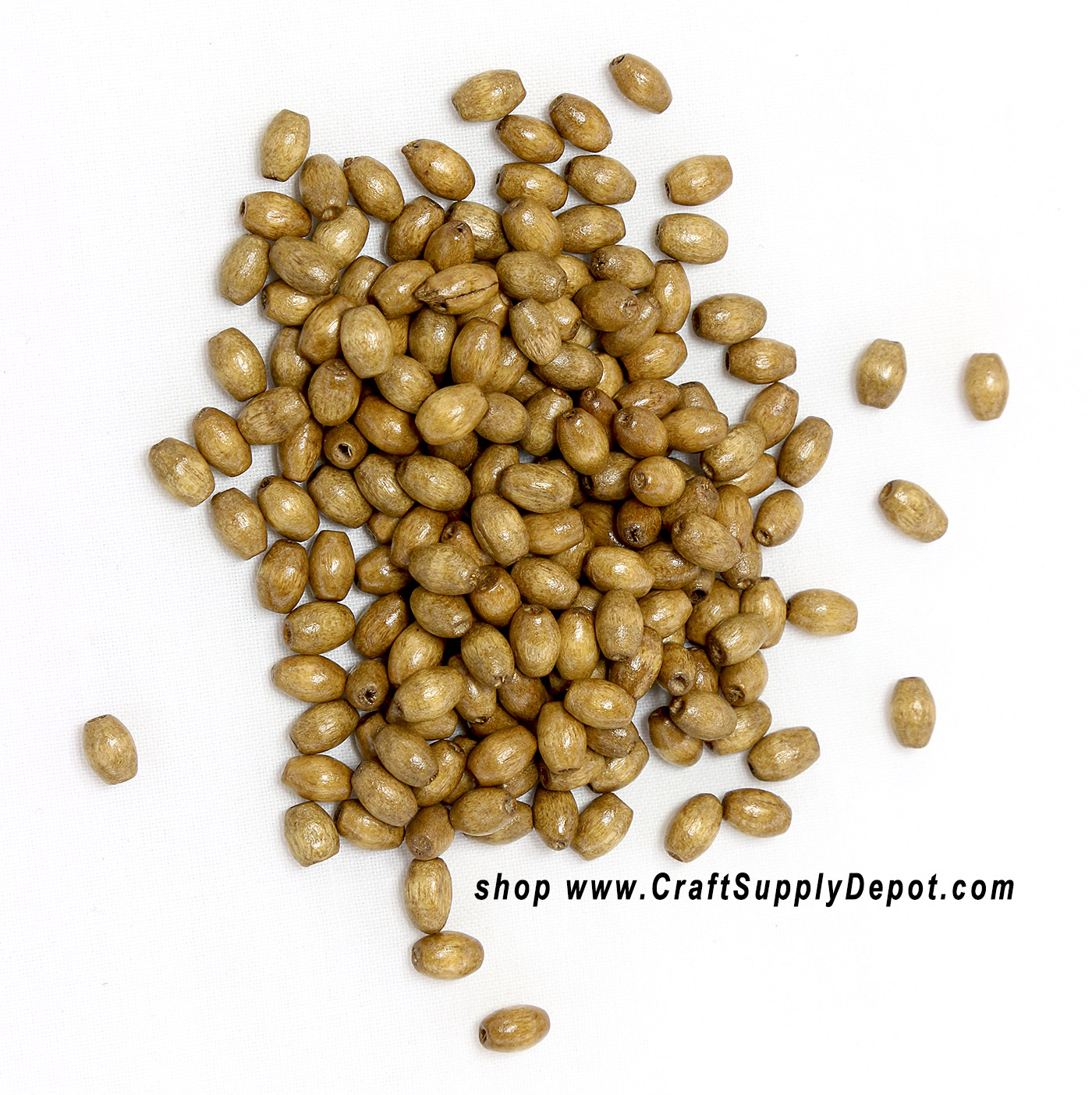 Small Wooden Beads - Wood Spacer Beads - Wood Rice Beads