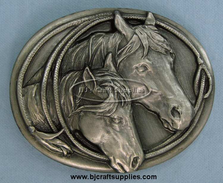 Horse Belt Buckle - Sculpted Horse Belt Buckle