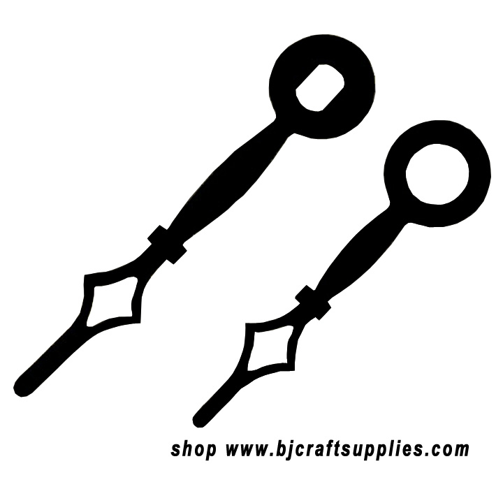 Replacement Clock Hands - Black Clock Hands
