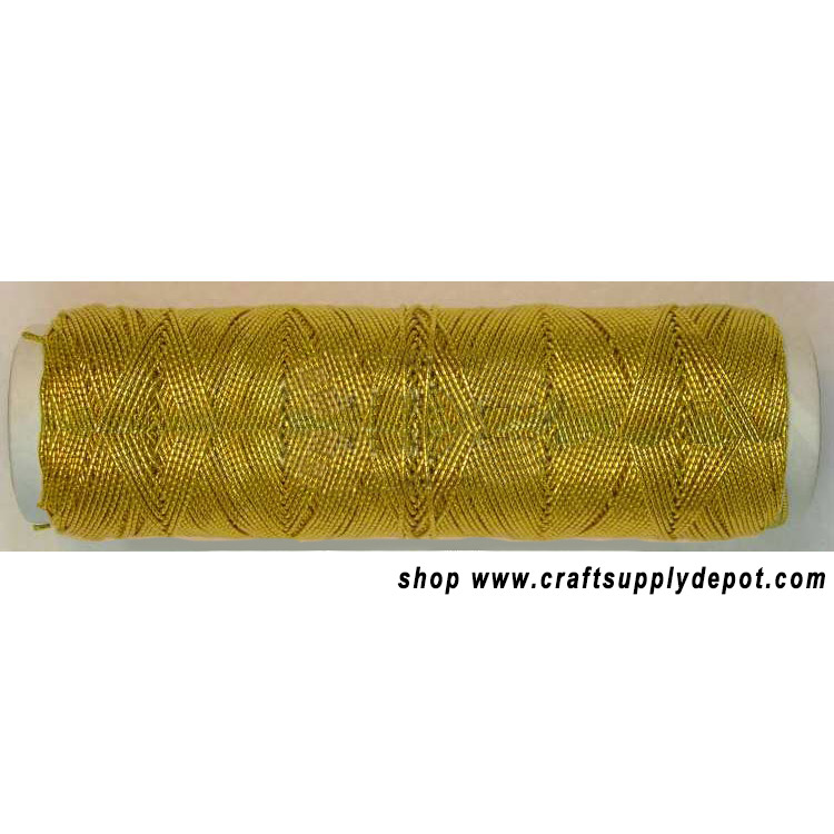 Gold Metallic Elastic Cord - Gold Elastic String