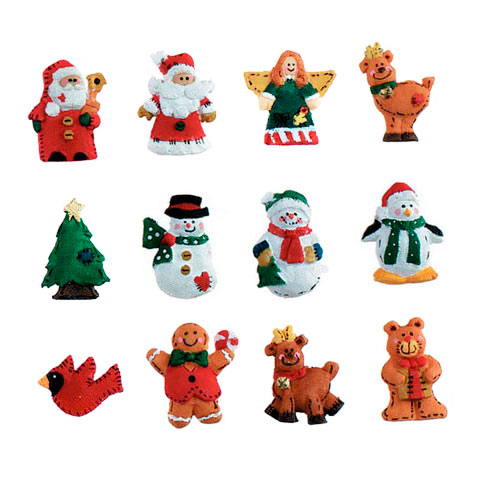 Christmas Ornaments - Mini Christmas Figures