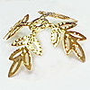 Leaf Bead Cap - Gold Bead Cap - Jewelry Beadcaps