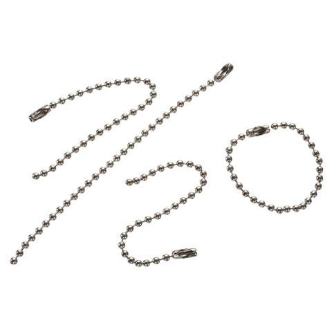 Nickel-plated replacement ball chain pull chains with matching connectors for ceiling fans, light fixtures, fan pulls, jewelry making and craft projects for sale