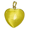 Fiber Optic Heart Charm - Jewelry Findings - Heart Pendants - Heart Jewelry Making