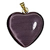 Fiber Optic Heart Charm - Jewelry Findings - Heart Pendants - Heart Jewelry Making