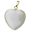 Fiber Optic Heart Charm - Jewelry Findings - Heart Pendants - Heart Jewelry Making