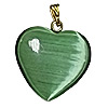 Fiber Optic Heart Charm - Jewelry Findings - Heart Pendants