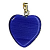 Fiber Optic Heart Charm - Jewelry Findings - Heart Pendants