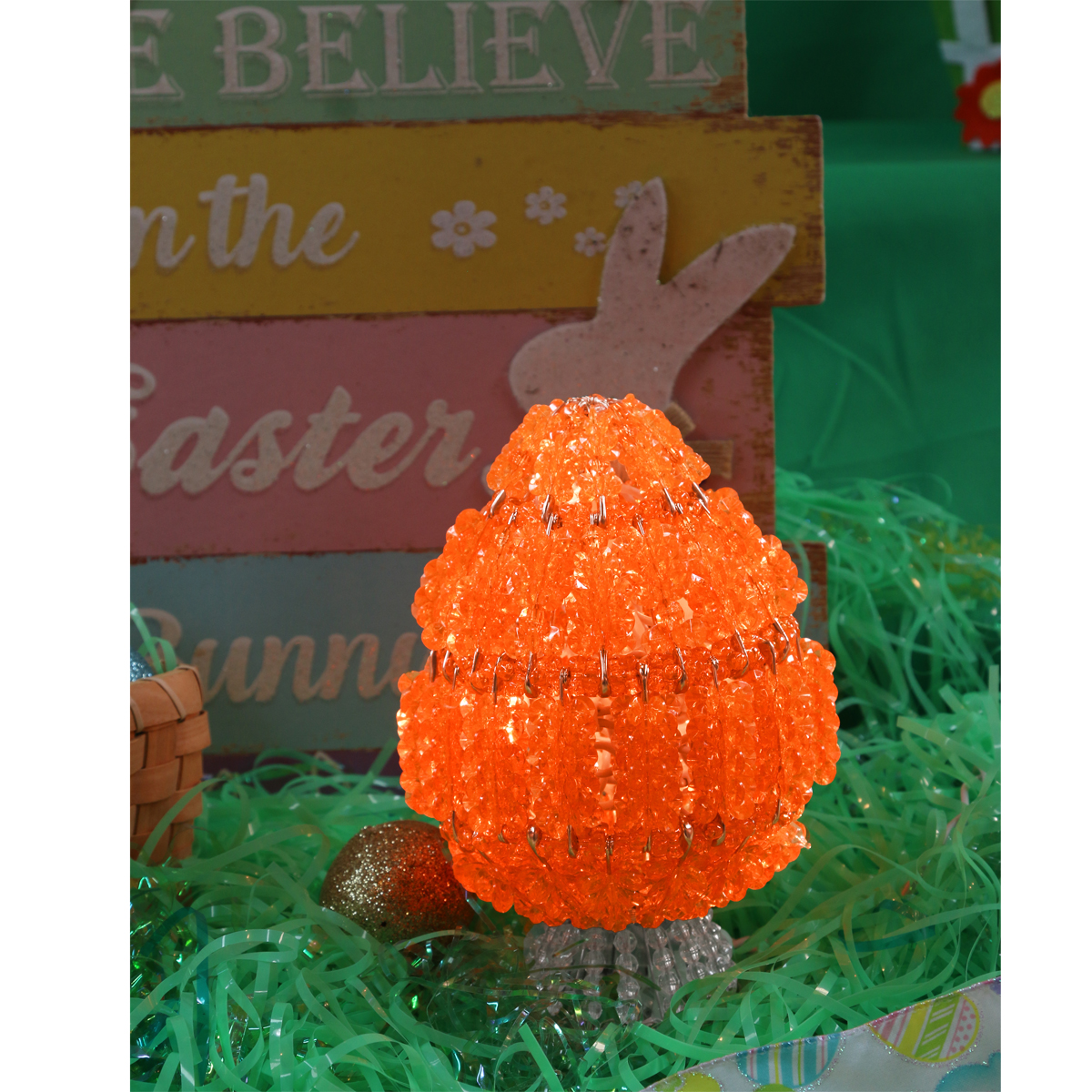 Beading Kit - Craft Kit - Beaded Egg - Easter Egg Decorations