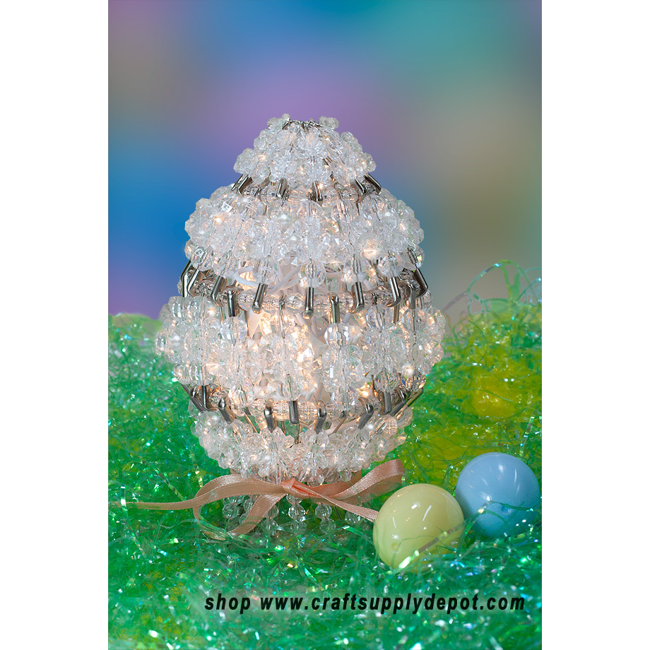 Beading Kit - Craft Kit - Beaded Egg - Easter Egg Decorating