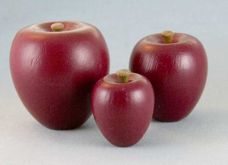 Faux Apple Made of Wood - Artificial Apples for Crafts