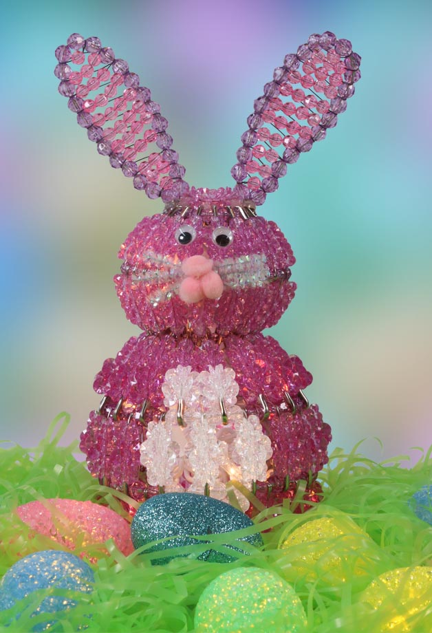 Purple Beaded Easter Bunny Kit by Stryker Crafts