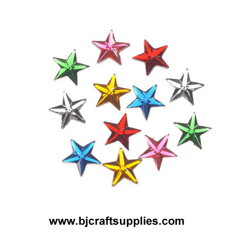 Rhinestone Star Shapes - Acrylic Rhinestones