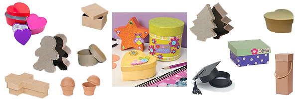 Paper Mache Boxes - Auntie Ju's Quilt Shoppe