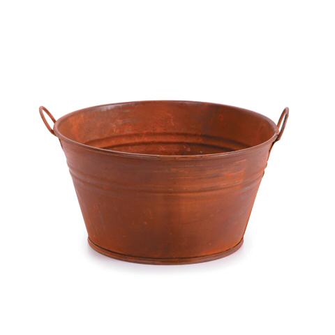 Tin Bucket - Tin Pail - Planter Bucket - Rusty Tin Bucket