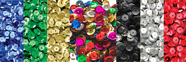 Gold 5mm Round Cup Sequins Metallic Loose 1,000 Pcs / 10,000 25% Off Pcs 